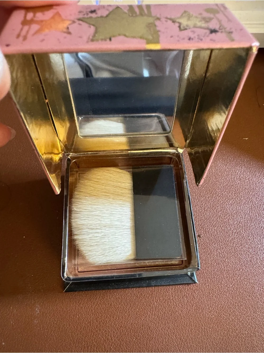 Benefit Cosmetics Gold Rush Blush Full Size 0.17oz/5.0g New With Brush